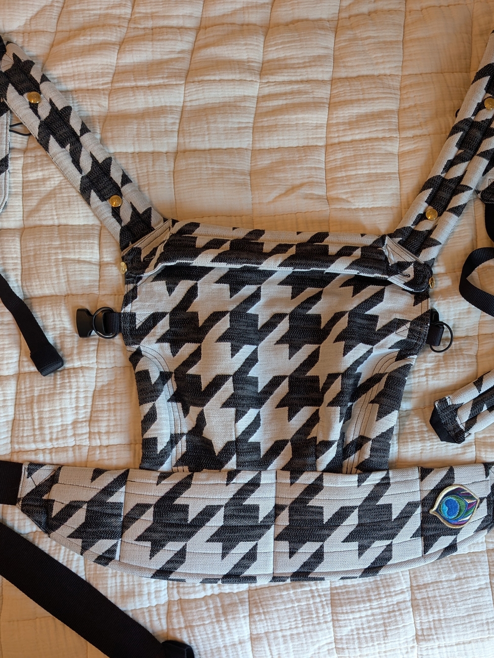 Artipoppe Tweed BW Houndstooth Carrier